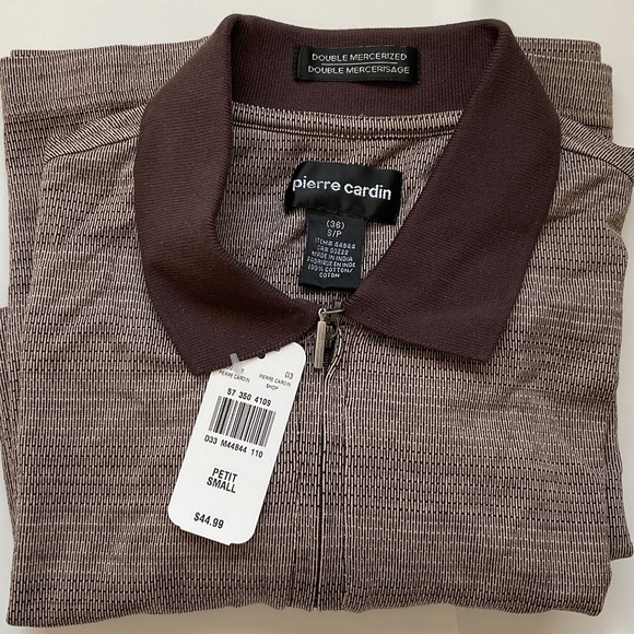 Pierre Cardin Brown Polo Shirt - Picture 1 of 10
